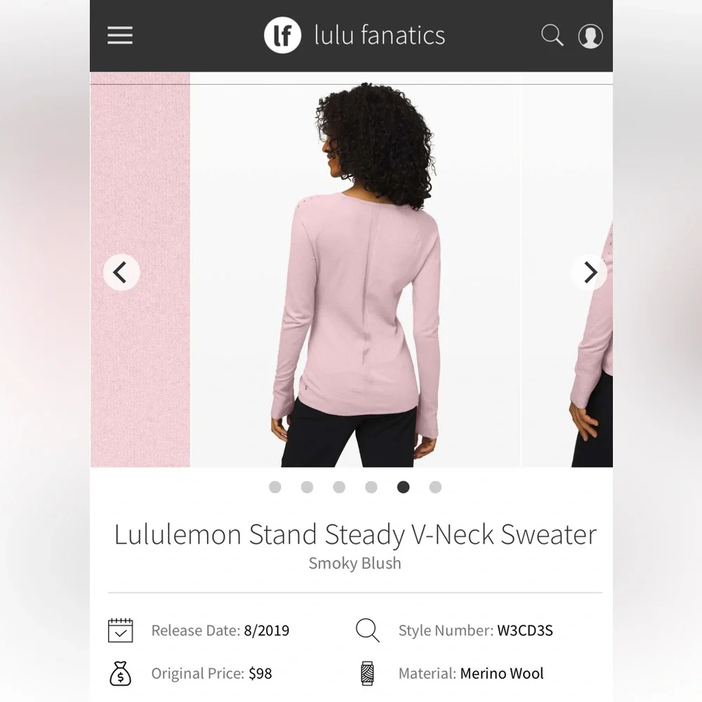 Lululemon Athletica Pink Fitted Long Sleeve Blouse - Picture 6 of 6